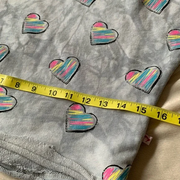 APPAMAN girls slouchy sweatshirt 80% gray cotton distressed style sweats… - Picture 13 of 14